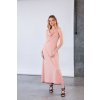 Růžové elegantní designové šaty Tokyo – nanoSPACE by LADA (Velikost L)