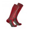 Red Winter Ski Merino Wool Socks SPACE nanosilver®