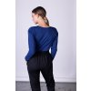 Blue Women's Long Sleeve Cowl Neck Blouse Elvin – nanoSPACE by LADA