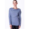 Light Blue Women's Long Sleeve Cowl Neck Blouse Elvin – nanoSPACE by LADA