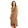 Thira Mocha Halter-Neck Dress – nanoSPACE by LADA