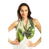 Thira Monstera Green Halter-Neck Dress – nanoSPACE by LADA