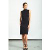 Černé krátké rolákové šaty Elafiti – nanoSPACE by LADA (Velikost XXL)