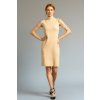 Nude krátké rolákové šaty Elafiti – nanoSPACE by LADA (Velikost XXL)