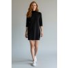 Černé minišaty Myra – nanoSPACE by LADA (Velikost XXL)
