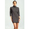 Černé melé minišaty Myra – nanoSPACE by LADA (Velikost XXL)