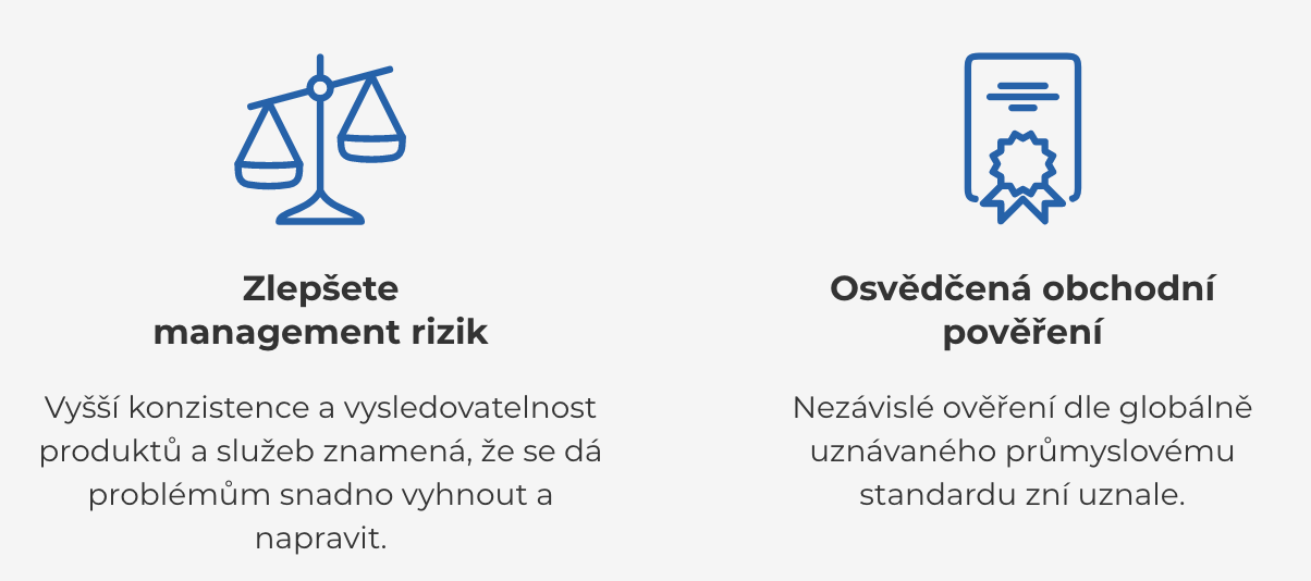 Certifikace podle ISO 9001