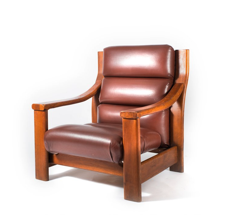Armchair from the Waterworks building, designed by Zbyněk Hřivnáč