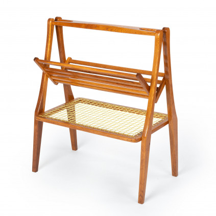 Wooden newspaper rack