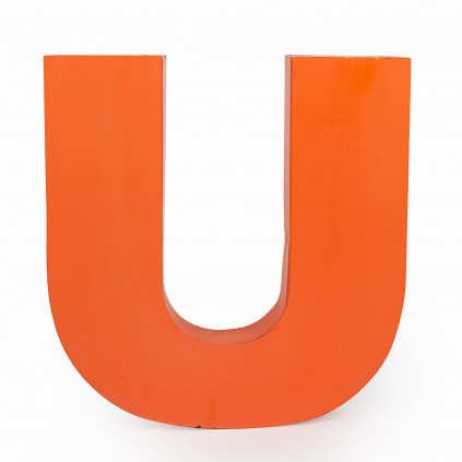 Metal letter "U"