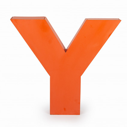 Metal letter "Y"