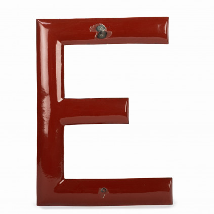 Enameled letter "E"