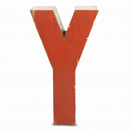 Dřevěné písmeno "Y"