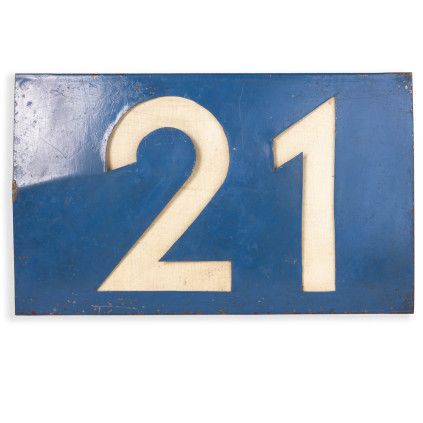 Cedule tramvaj č. 21