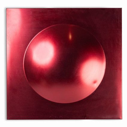 Prague Metro Aluminium Panel / Red