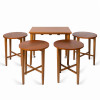Table and Folding Stools
