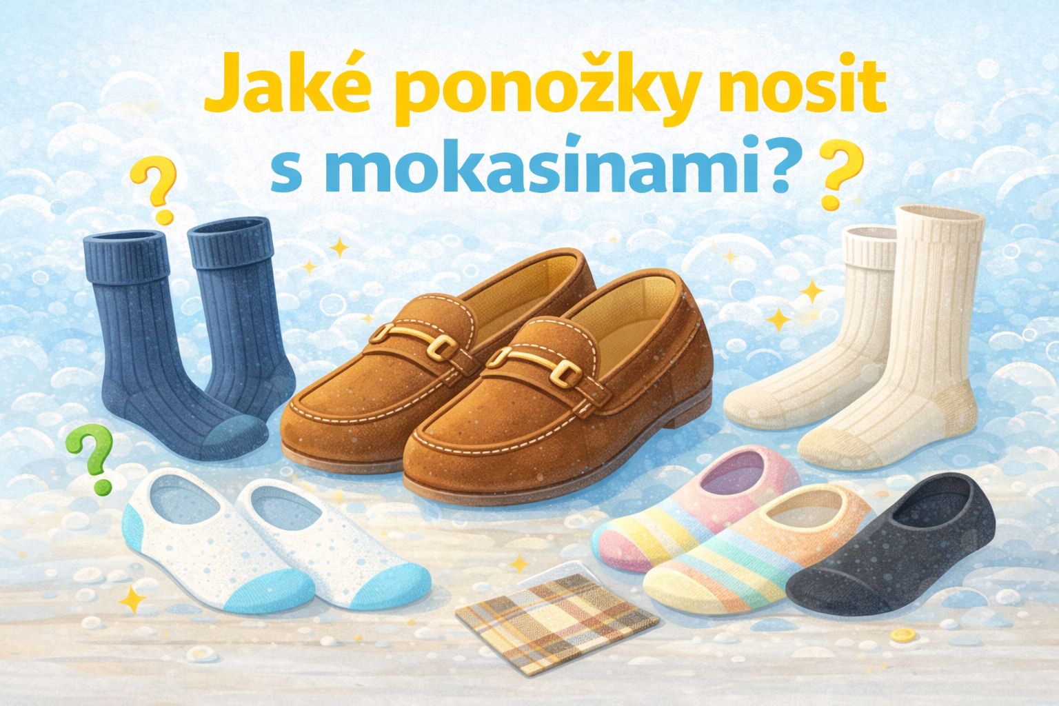 Jaké ponožky nosit s mokasínami?
