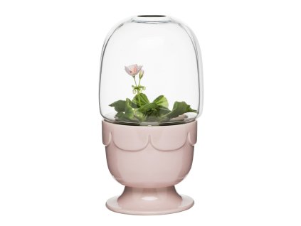 24410 kvetinac s poklopem sagaform greenhouse svetle ruzovy