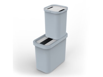AJJ GoRecycle 46 litre Recycling Collector & Caddy Set Blue (30112) CO1
