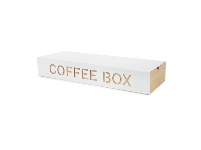 coffee box blanco metal bamboo 27814
