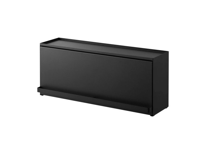 Polouzavřený úložný box na pracovní desku YAMAZAKI Tower 1453, černý
