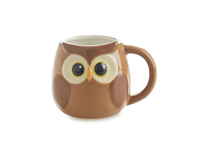 Hrnek BALVI Bubo 27560, 400ml, hnědý