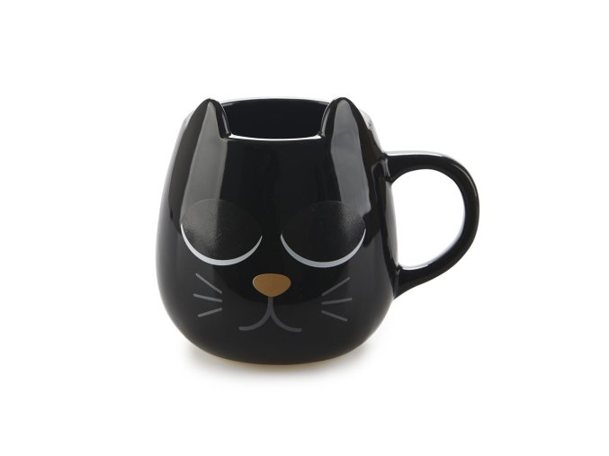 mug wake cat black black 27590