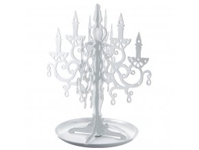 29660 2 stojanek na sperky yamazaki chandelier 6494 bily