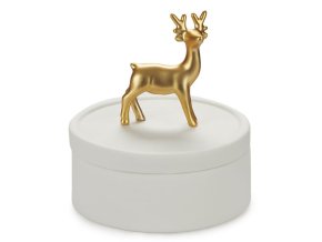 jewellery box deerling golden porcelain 27438