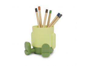 pen holder mr sitty green plastic 27747