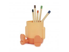 pen holder mr sitty orange plastic 27749