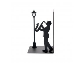 bookend jazz black metal 27776D