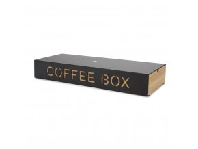 coffee box negro metal bamboo 27815