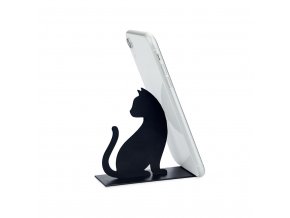 smartphone holder feline black metal 27698C