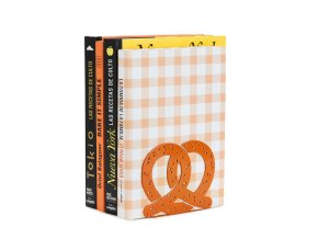 bookend pretzel brown metal 28079