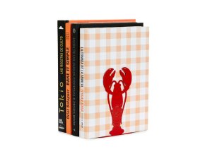 bookend lobster red metal 28080