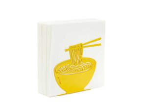 napkin holder ramen yellow metal 28082