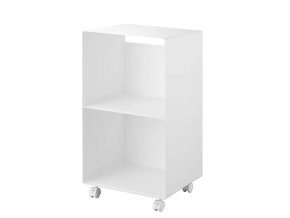 Pojízdné poličky na LP desky YAMAZAKI Tower 10229, bílé