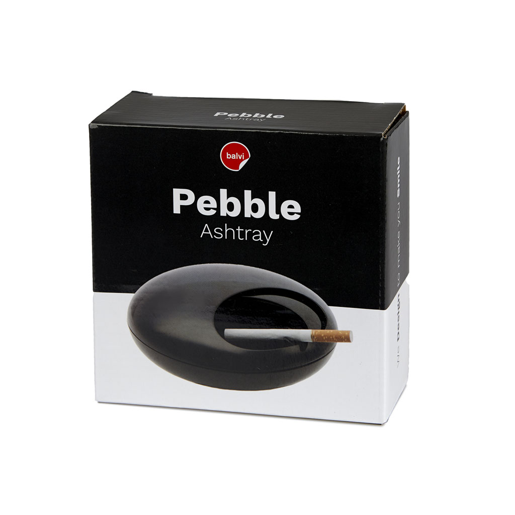 Popelník Pebble 24381, černý BALVI