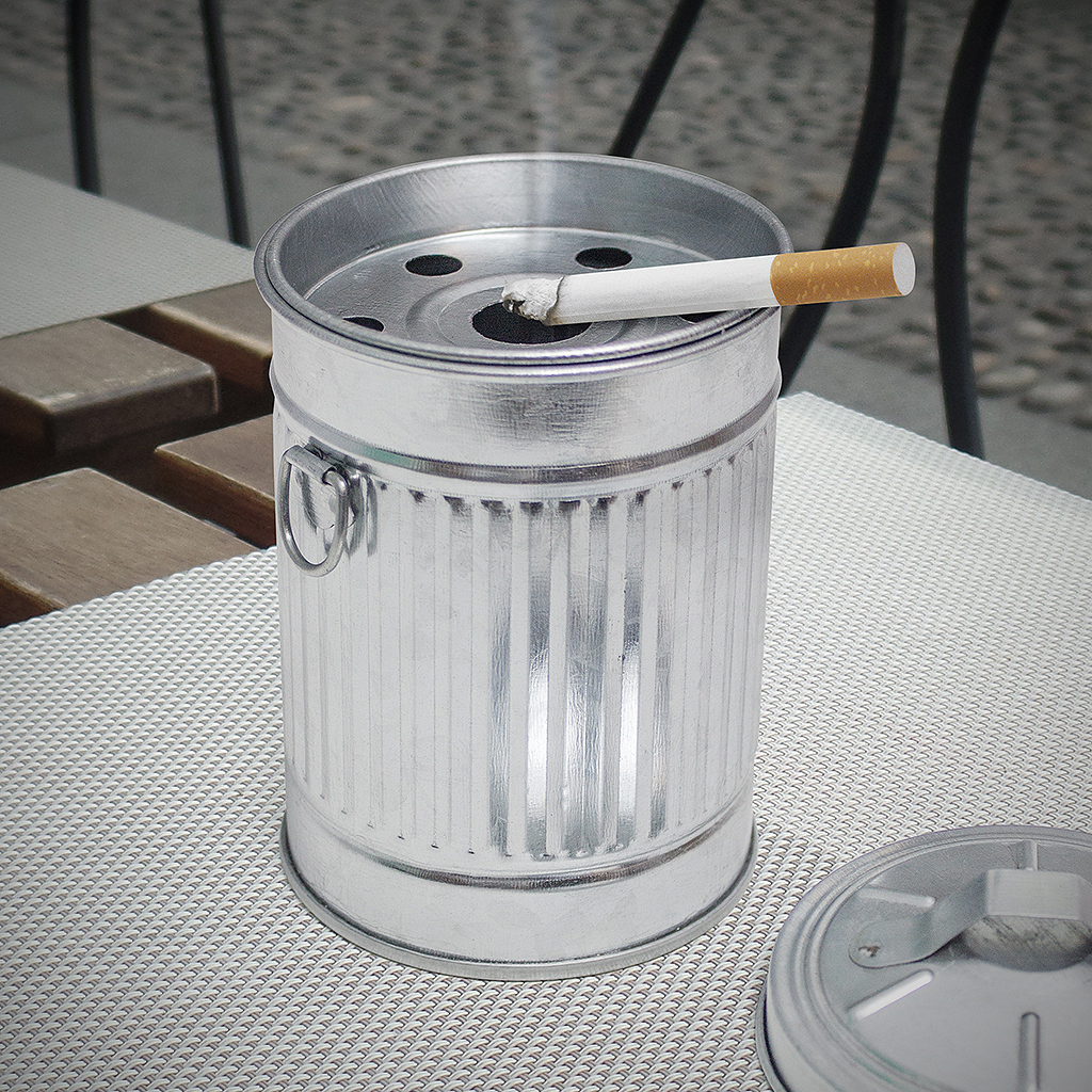 Popelník Garbage 26859, stříbrný BALVI