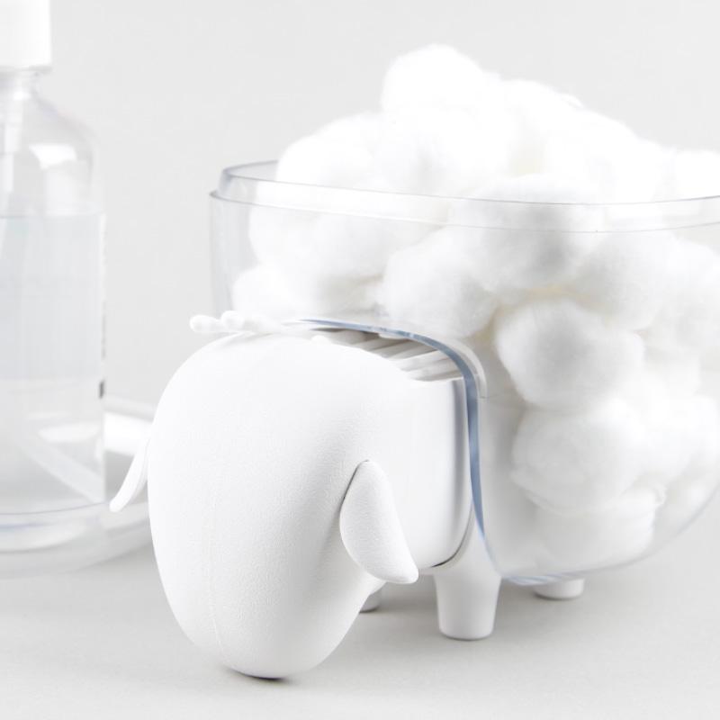 Dóza se zásuvkou SheepShape Container 10227, černá/bílá QUALY DESIGN