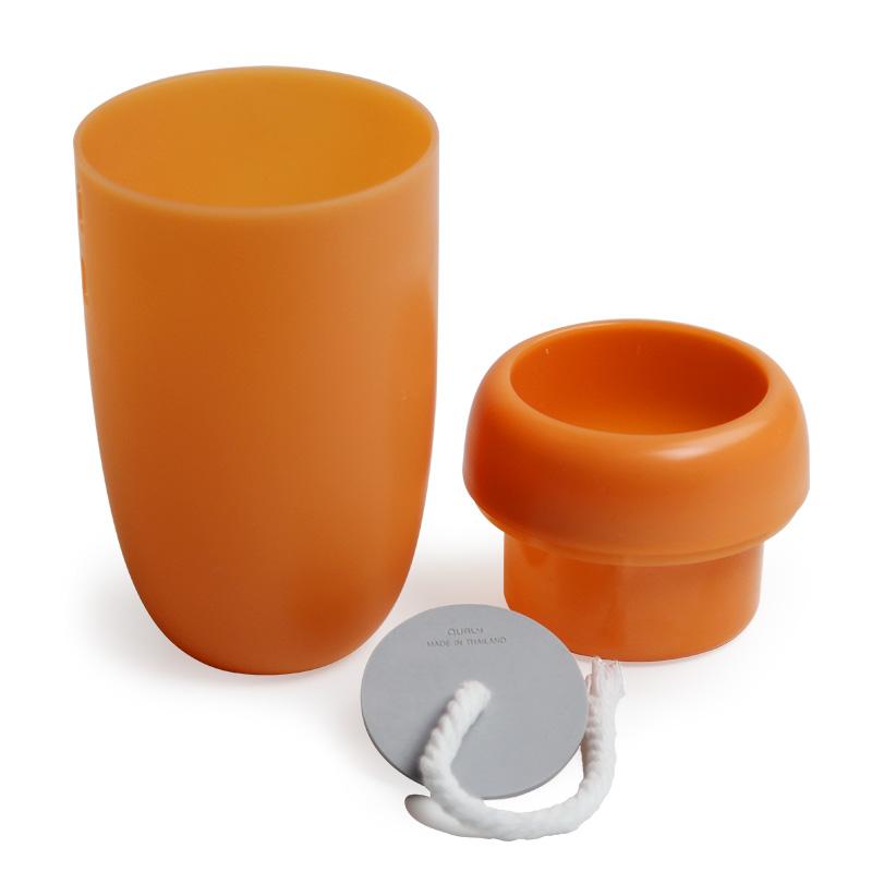 Květináč nástěnný/stolní samozavlažovací Carepot QL10304OR, oranžový QUALY DESIGN