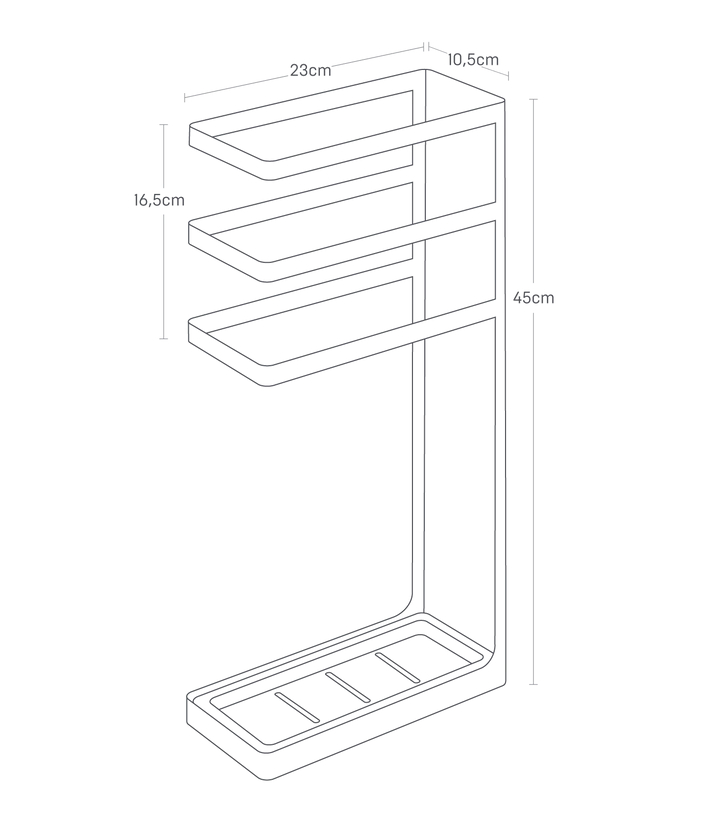 Stojan na deštníky Layer 7933, černý YAMAZAKI