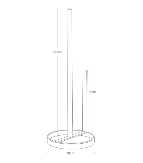 Stojan na toaletní papír Tosca 2346, bílý YAMAZAKI