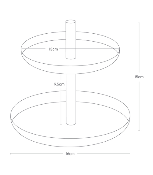 Stojánek s miskami Tosca 2315, bílý YAMAZAKI