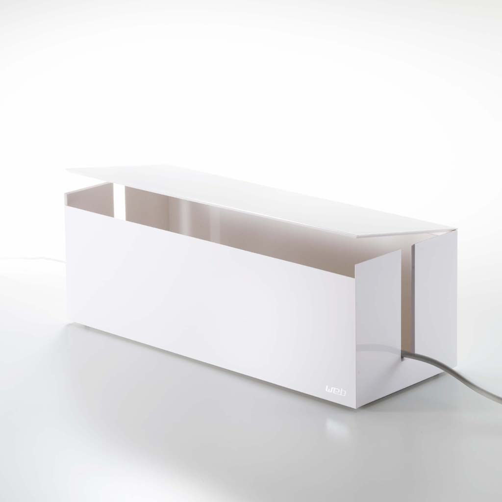 Box na kabely a nabíječky Web 2707, bílý YAMAZAKI
