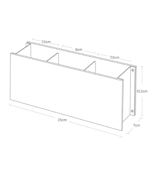 Multifunkční stojánek Rin 2732, bílý YAMAZAKI