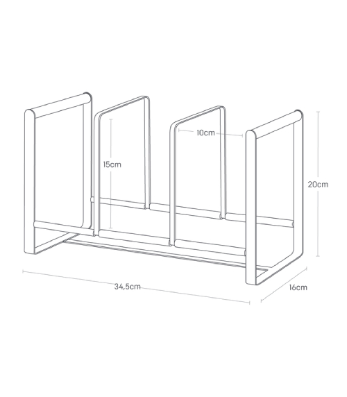 Stojan na talíře Tosca 2963, bílý YAMAZAKI