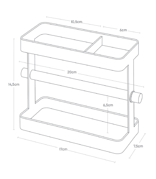 Stojánek na kuchyňské nástroje Tosca 3154, bílý YAMAZAKI