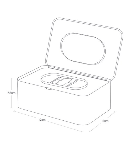 Zásobník na vlhčené ubrousky Smart 3255, bílý YAMAZAKI